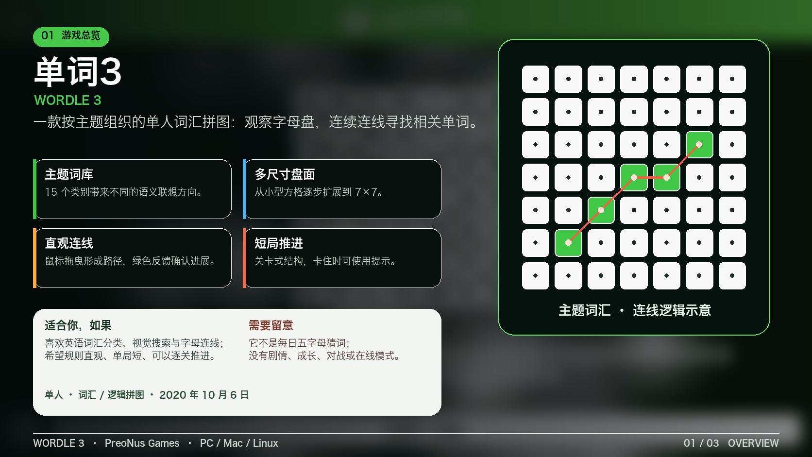 单词3：游戏总览