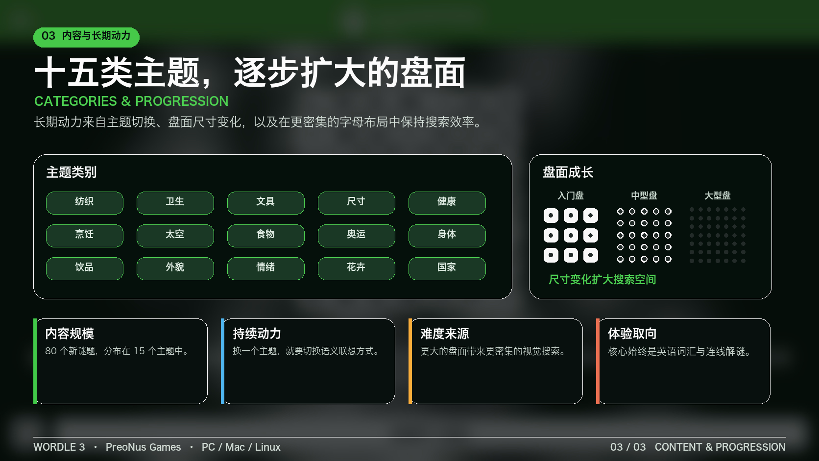 单词3：世界与内容探索