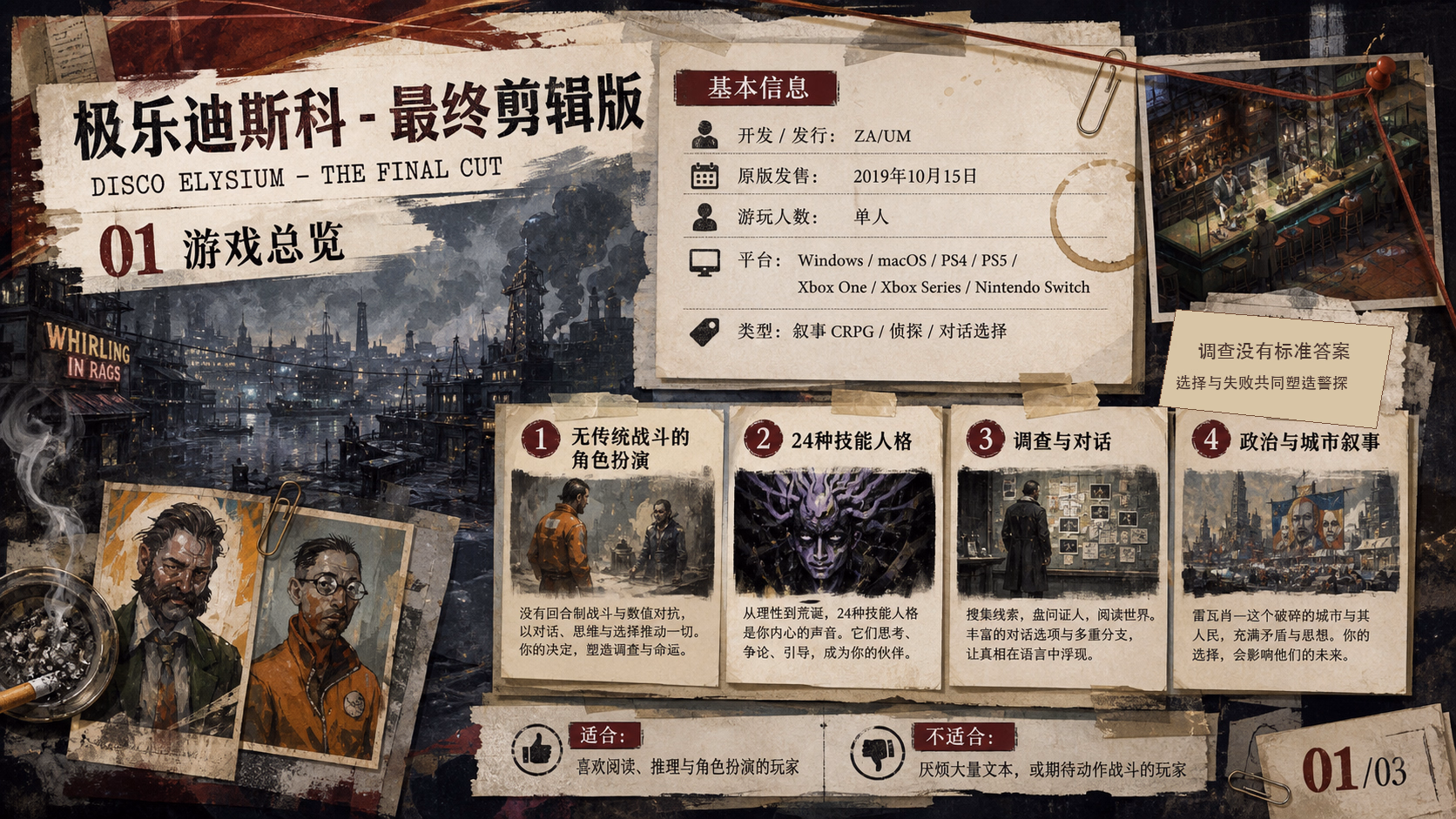 极乐迪斯科 - 最终剪辑：游戏总览