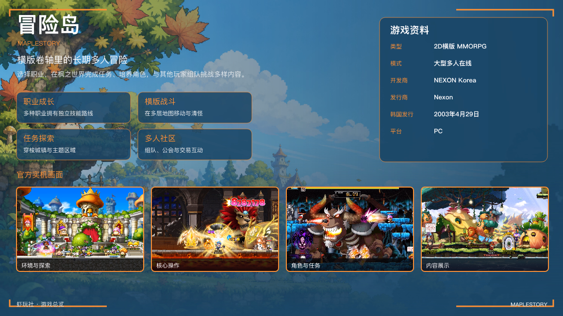 冒险岛：游戏总览