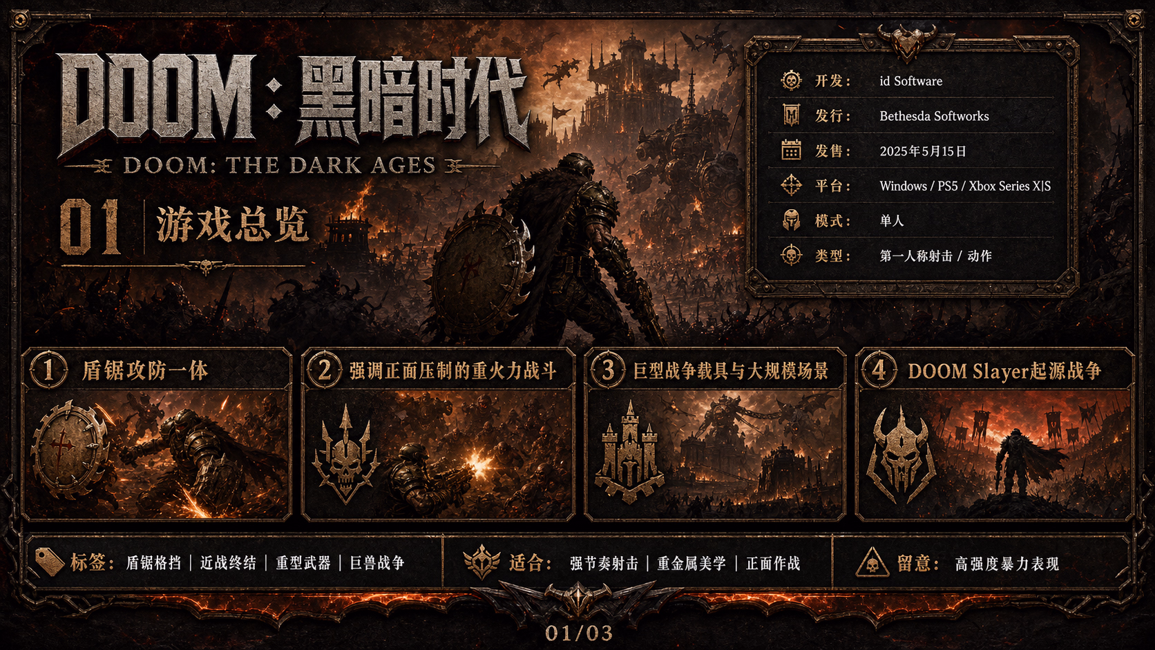 《DOOM》：黑暗时代：游戏总览