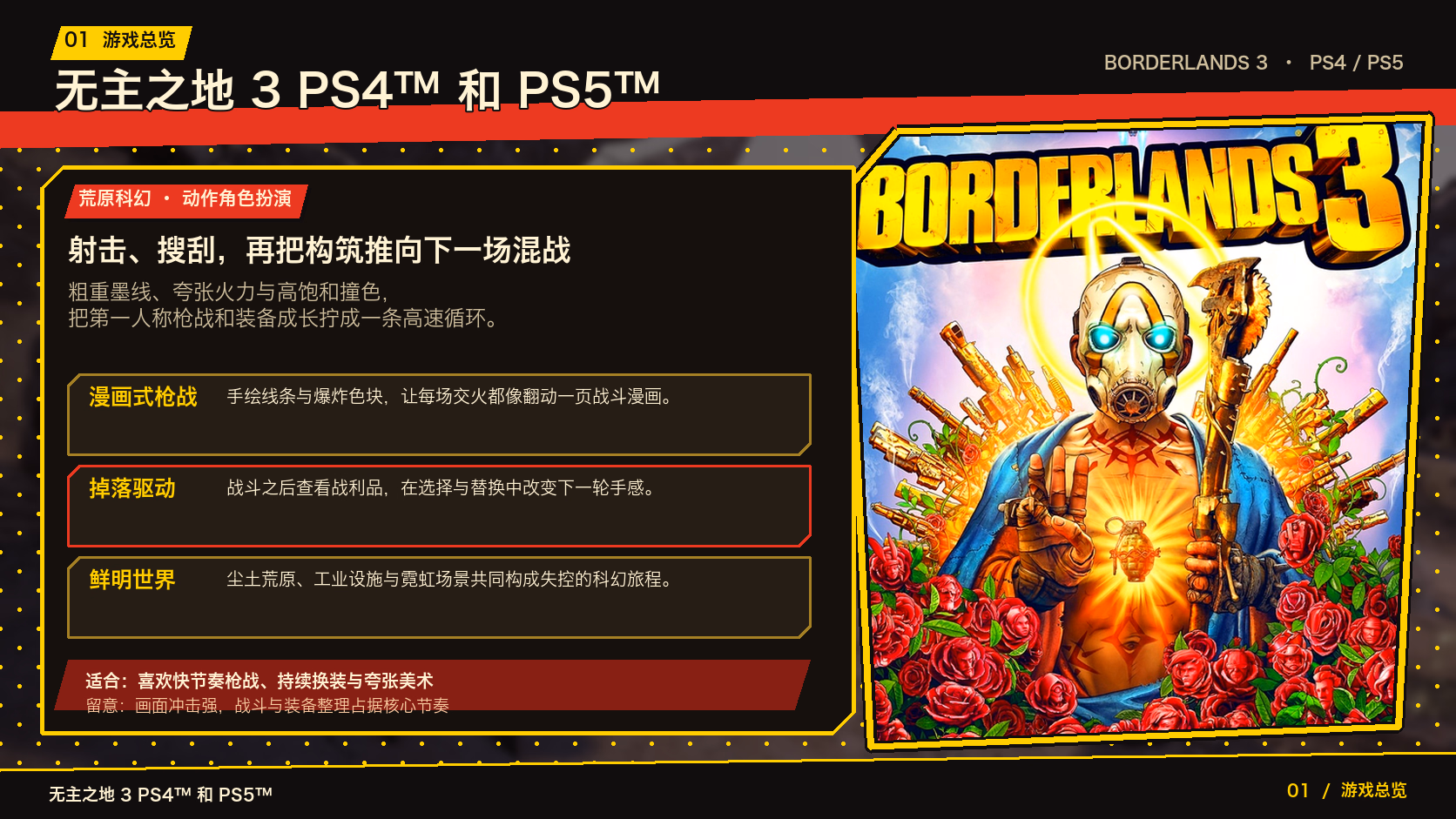 无主之地 3 PS4™ 和 PS5™：游戏总览