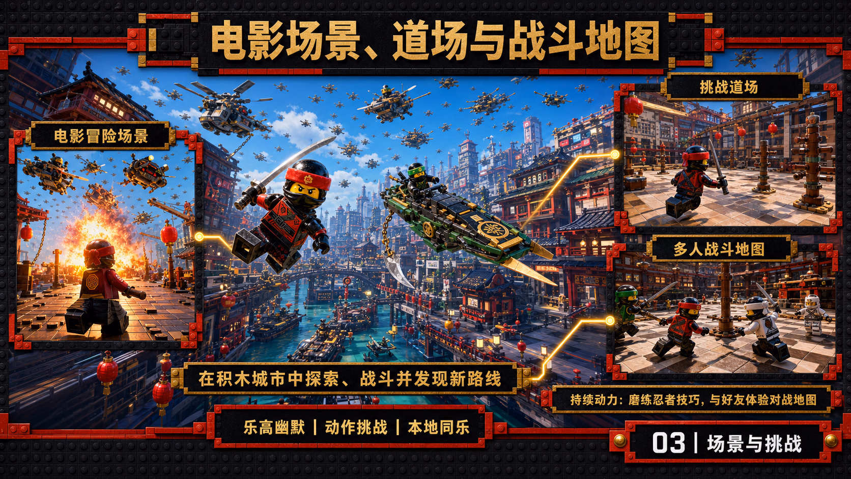 乐高® 旋风忍者® 大电影游戏：世界与内容探索