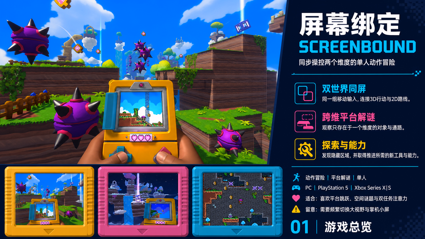 屏幕绑定：游戏总览