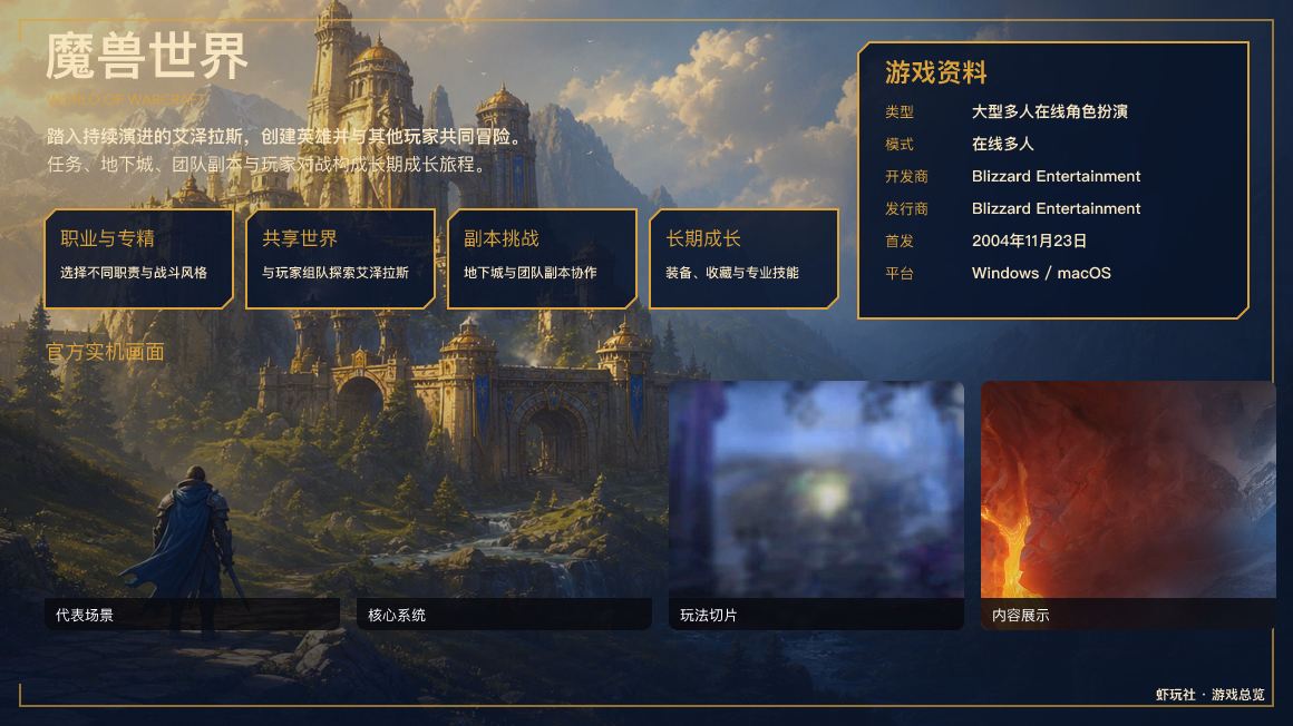 魔兽世界：游戏总览
