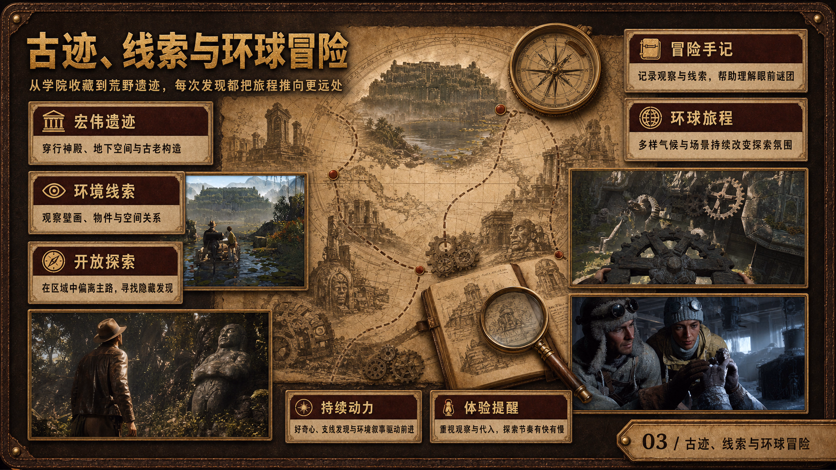 夺宝奇兵：古老之圈：世界与内容探索
