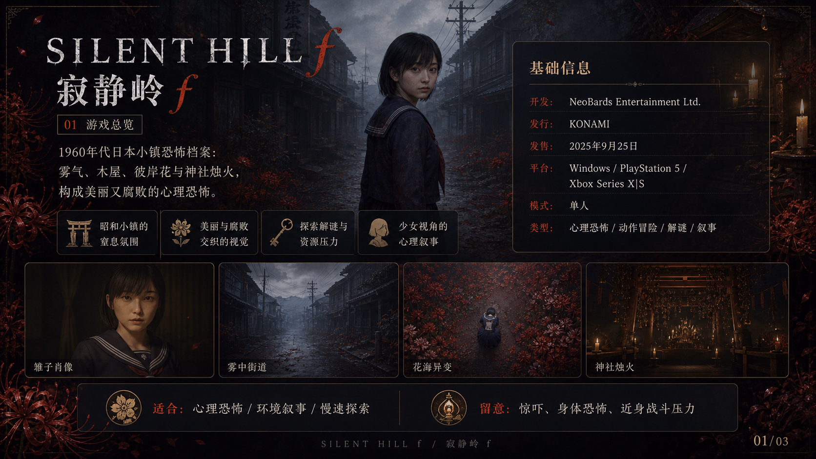 SILENT HILL f：游戏总览